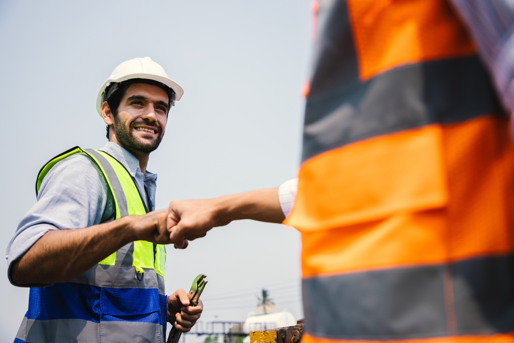 construction fist bump