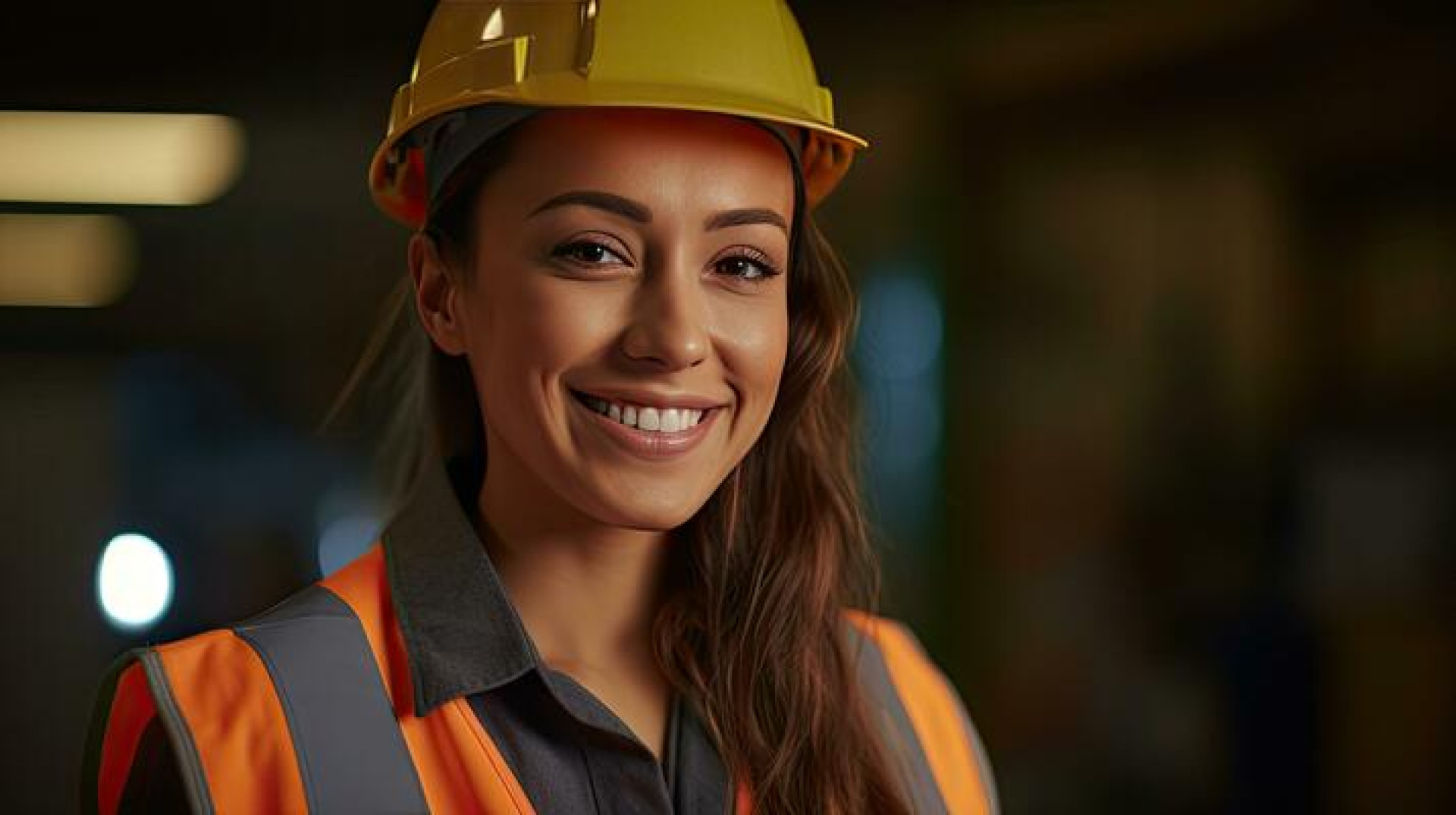 Female construction worker